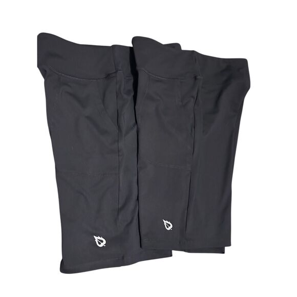 Baleaf Bundle of 2 Pair Black Women’s Activewear Bike Shorts Size L NEW - Picture 3 of 11